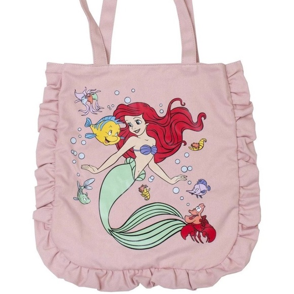 Disney Bags Cakeworthy Little Mermaid Ariel Ruffle Tote Poshmark